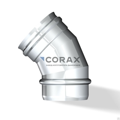 Колено (отвод) CORAX 45° AISI 430/0,5 d 115 - фото