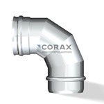 Колено (отвод) CORAX 90° AISI 430/0,8 d 160 - фото