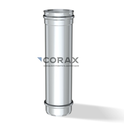 Дымоход одностенный CORAX AISI 430/0,5 0,25 м d 125 - фото